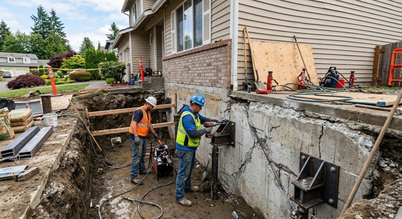 Foundation Repair in New London, NH