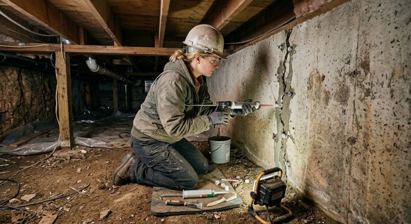 Basement Foundation Repair in Meriden, NH