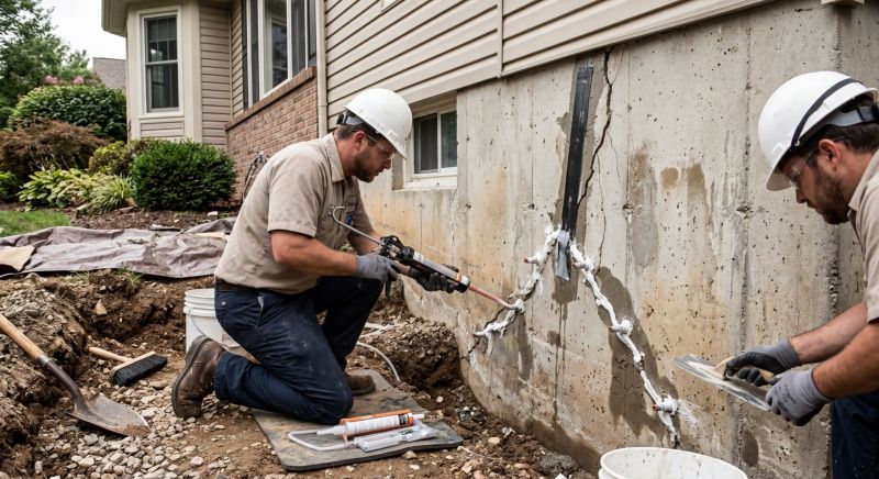 Cracked Foundation Repair in Cornish, NH