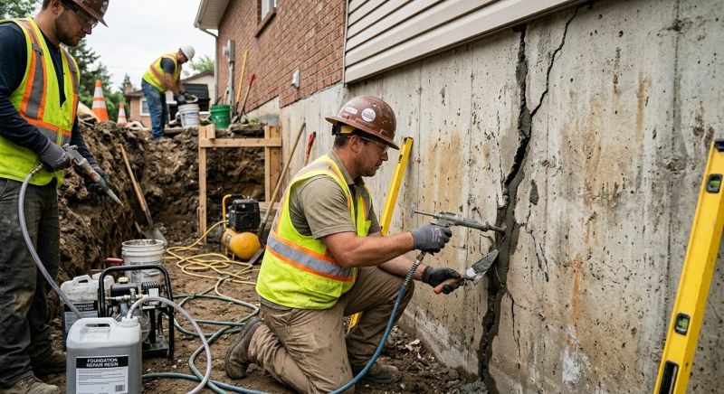 Cracked Foundation Repair in Meriden, NH