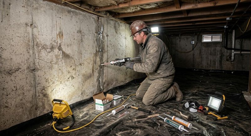 Cracked Foundation Repair in Meriden, NH