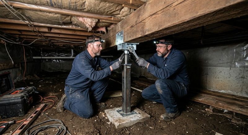 Crawl Space Leveling in New London, NH