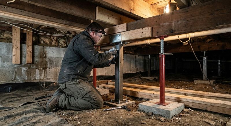 Crawlspace Structural Repair in New London, NH