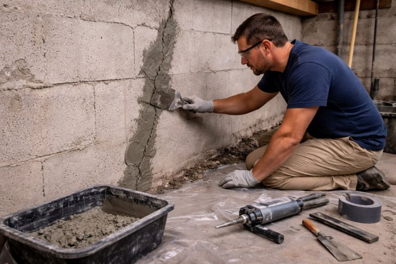 Foundation Crack Repair in Enfield, NH