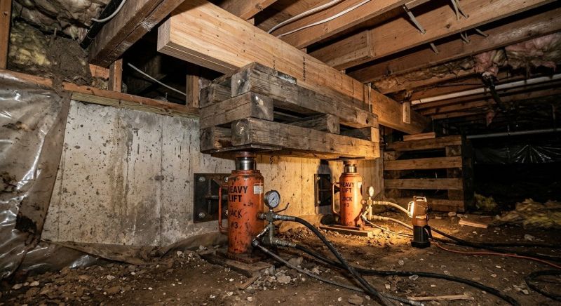 Foundation Jacking in Canterbury, NH