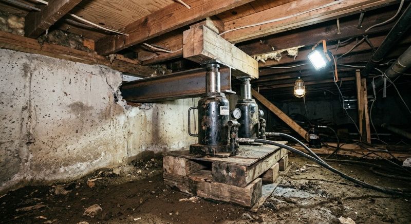 Foundation Jacking in Contoocook, NH