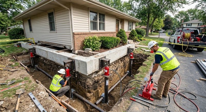 Foundation Jacking in Goshen, NH