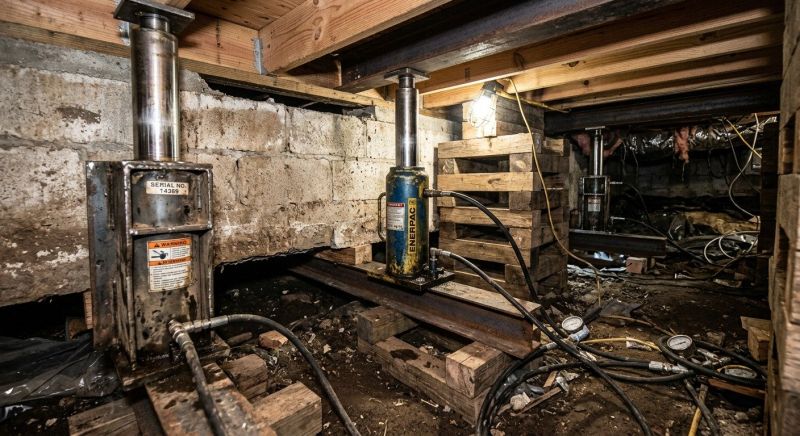 Foundation Jacking in Hartland, VT
