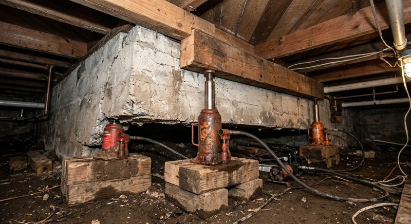 Foundation Jacking in Newbury, NH