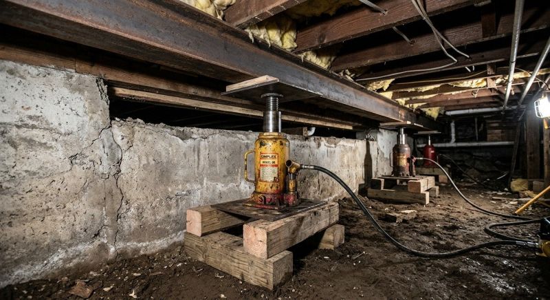 Foundation Jacking in Tilton, NH