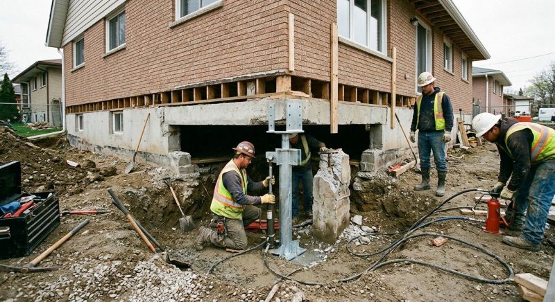 Foundation Pier Repair in New London, NH