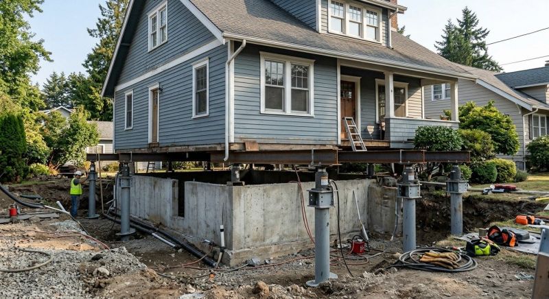Foundation Raising in North Sutton, NH