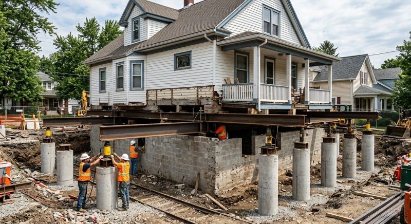 Foundation Raising in Tilton, NH