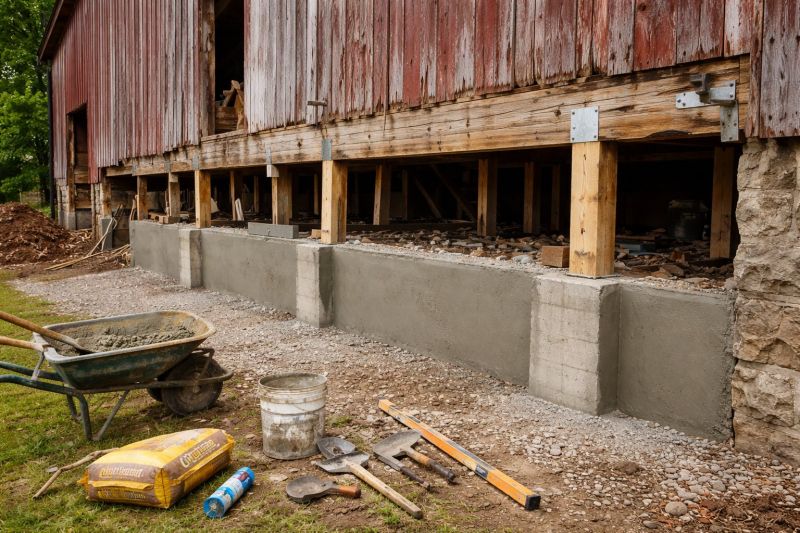 Foundation Renovation in New London, NH