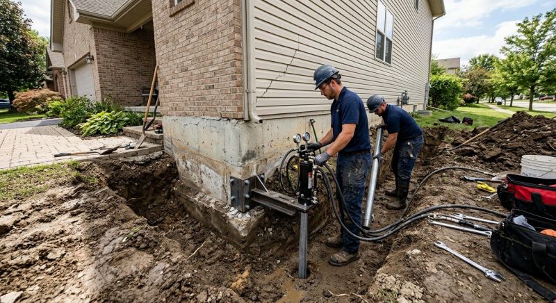 Foundation Settlement Repair in New London, NH