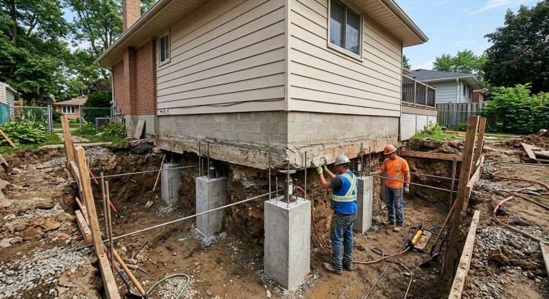Foundation Underpinning in New London, NH