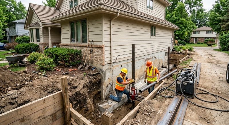 House Foundation Repair in North Sutton, NH