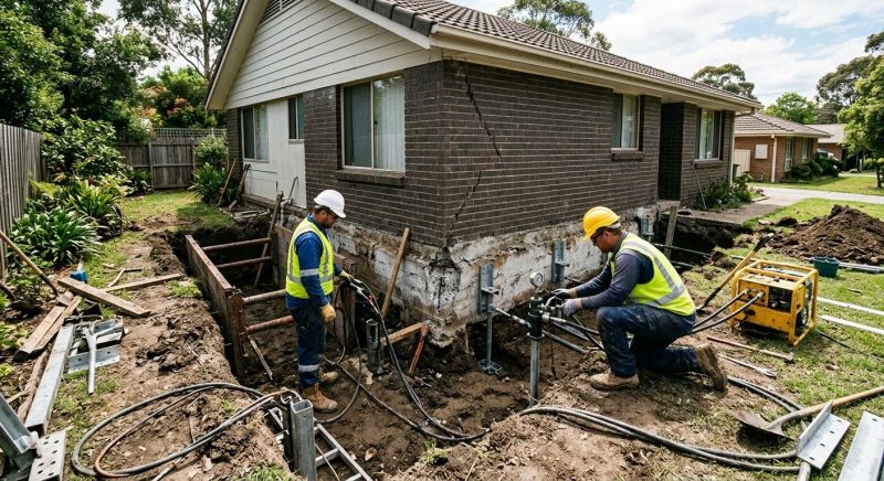House Foundation Repair in Tilton, NH