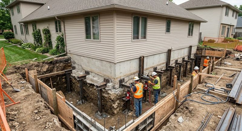 House Underpinning in New London, NH
