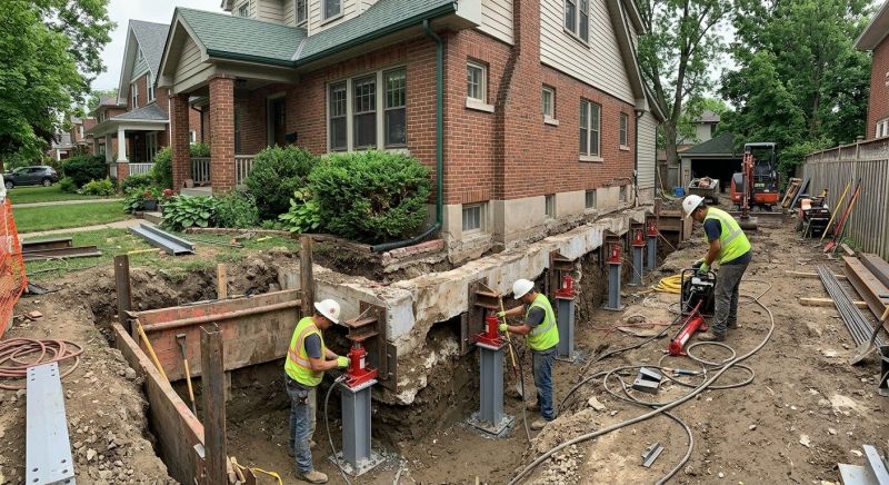 House Underpinning in New London, NH