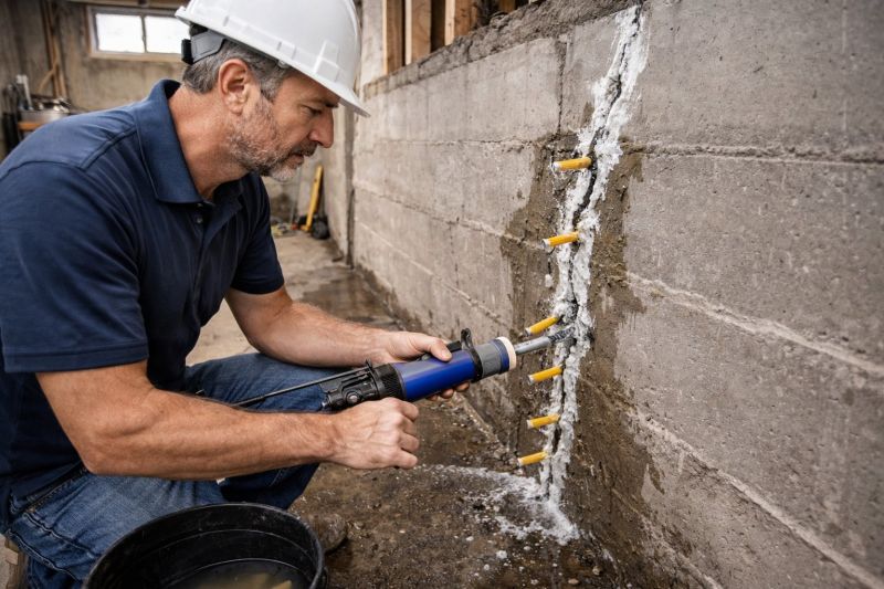 Leaking Foundation Repair in New London, NH