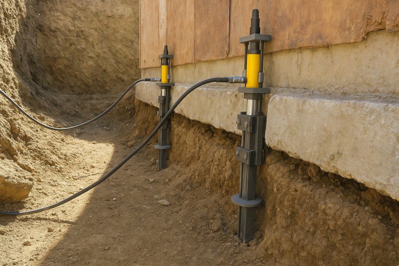 Sinking Foundation Lifting in New London, NH