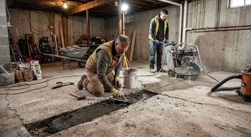 Slab Foundation Repair in New London, NH
