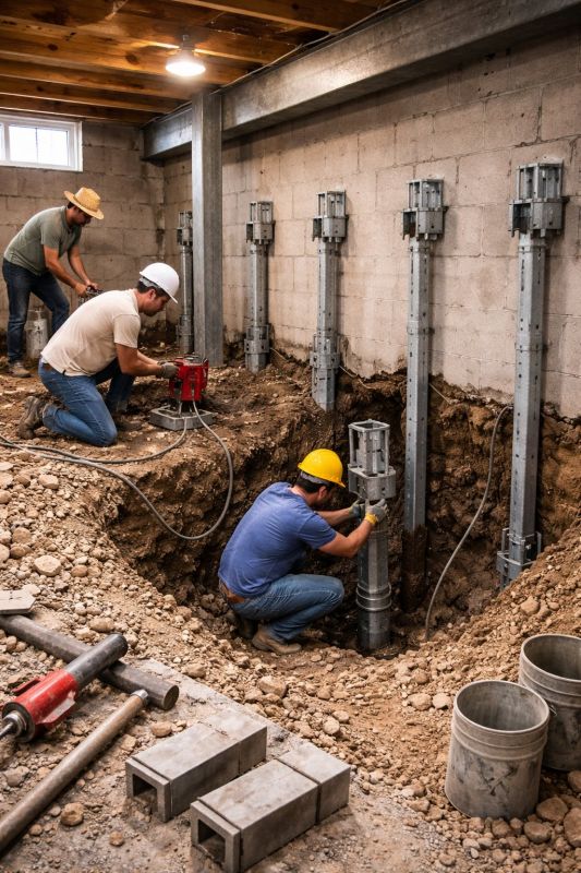 Structural Underpinning in New London, NH